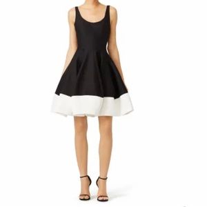 Beautiful Halston dress dress black with white detail.
